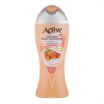 شامپو بدن کرمی حاوی ویتامین B5 با رایحه هلو و بادام (400 گرم)