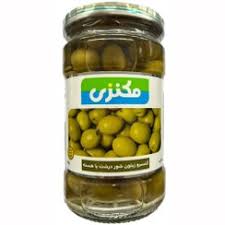 کنسرو زیتون شور معمولی با هسته مکنزی (660گرم)