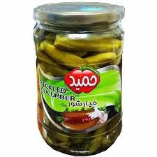 خیار شور شیشه ای ویژه حمید (660گرمی)