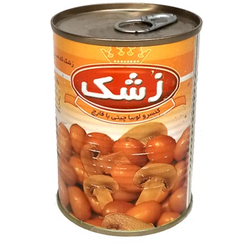 کنسرو لوبیا چیتی با قارچ زشک (380گرم)