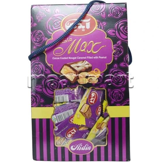 شکلات آیدین کادویی کیفی با مغز بادام زمینی وقهوه و نارگیل (185گرم)