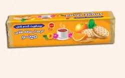 بیسکویت ساقه طلایی کرمدار پرتقالی مینو (192گرم)