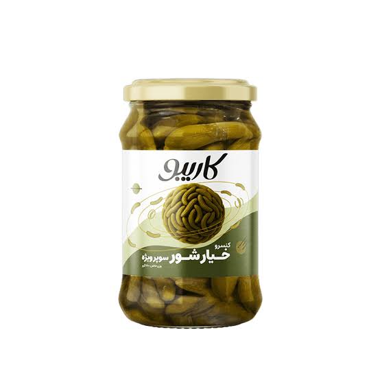 خیارشورشیشه ای کاریبو ویژه (660گرم)