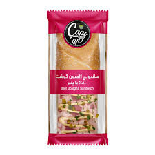 ساندویچ چاباتای ژامبون گوشت 80%کاپو