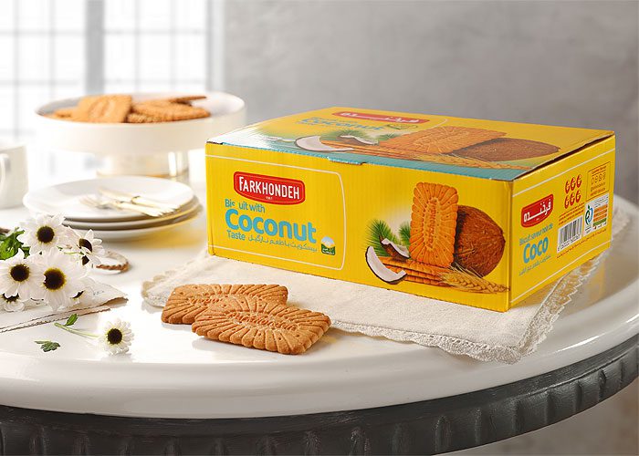 بیسکویت فرخنده نارگیلی (1730گرم)