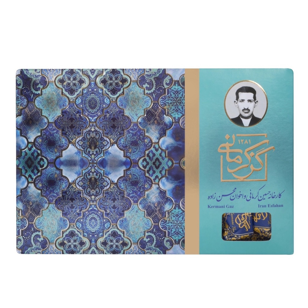 گز کرمانی لقمه مخلوط پسته و بادام 28 درصد