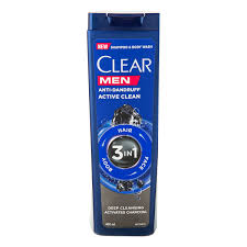 شامپو کلییر ضد شوره آقایان حاوی ذغال فعال(400ml)