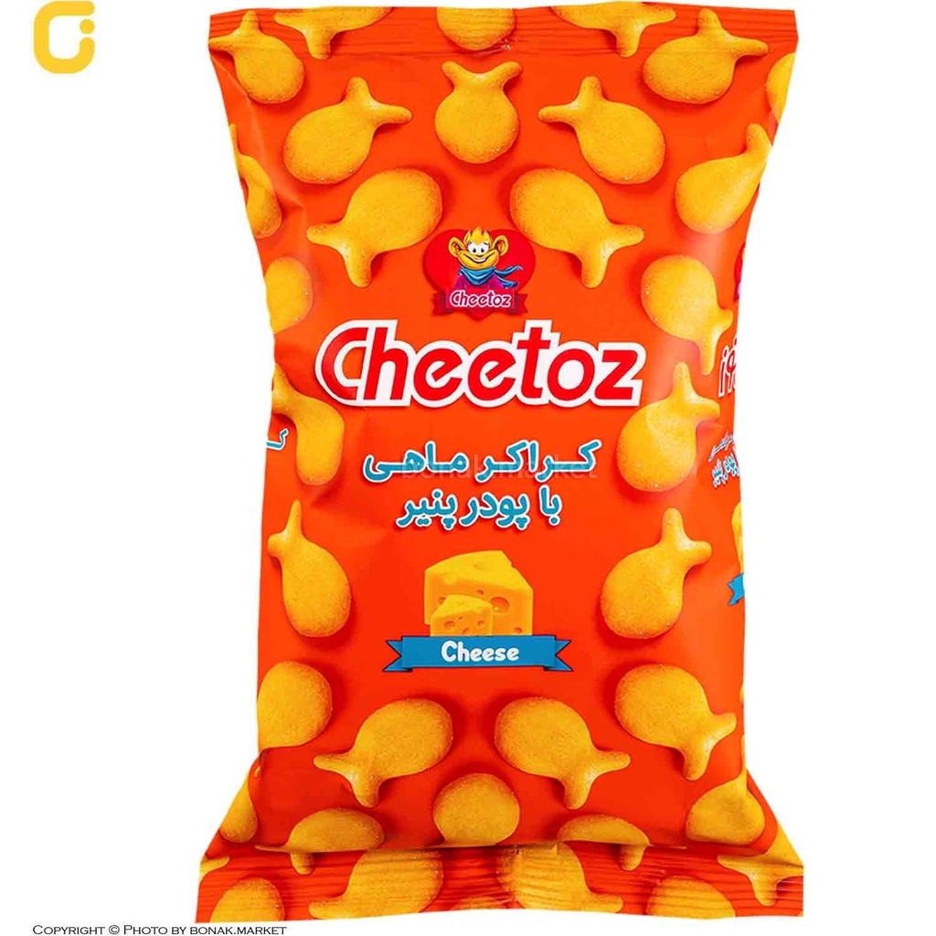 کراکر ماهی با پودر پنیر چی توز(100گرم)