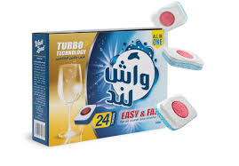 قرص ماشین ظرفشویی واش لند24 عددی(480گرم)