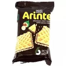 ویفر کاکائویی با کرم فندقی آرینته نظری(38گرم)
