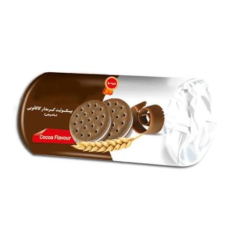 بیسکویت کرمدار کاکائویی جوانه مینو (185گرم)