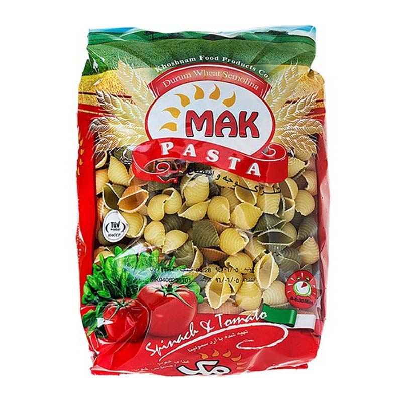 ماکارونی فرمی شلز سبزیجات مک (500گرم)