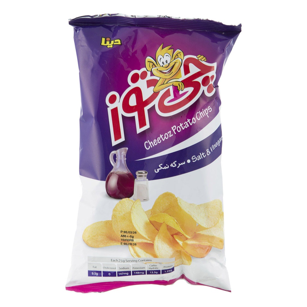 چیپس سرکه چی‌‎ توز (65گرم)