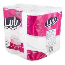 دستمال کاغذی توالت پاپیا چهار لایه( 12 رول )