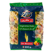 زر ماکارون فرمی شلز سبزیجات(500گرمی)