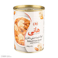 کنسرو لوبیا چیتی با قارچ هانی