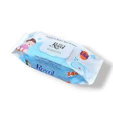 دستمال مرطوب کودک رویال(144عددی)