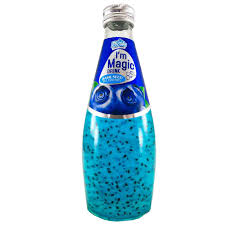 نوشیدنی پئومابا طعم بلوبری حاوی تخم شربتی (320ml)
