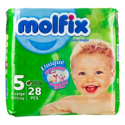 پوشک کامل بچه مولفیکس سایز 5 (28عددی)