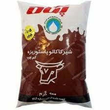 شیر پگاه کاکائو نایلونی کم چرب  (800گرمی)