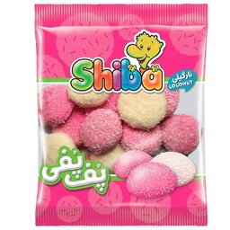 پف پفی و مارشمالو رنگین کمان شیبا (50گرم)