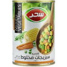 کنسرو سبزیجات مخلوط سحر (410گرم)