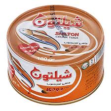 کنسرو تون ماهی شیلتون در روغن گیاهی باطعم دود (180گرم)