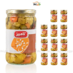 ترشی مخلوط درشت کامبیز (670گرم)